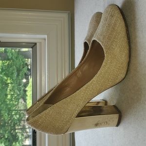 Tory burch tweed fabric pumps 9.5